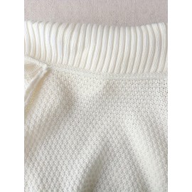 Women's Elegant High Neck Sweater Dress, Stretchy Long Sleeve Winter Dress with Round Neck, Loose Fit Solid Color Sweater Dress for Fall/Winter, Casual to Formal Wear, Plus Size