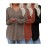 Plus Size, 3pcs Women's Oversized Sweater Set - All-Season V-Neck Sweaters in Beige/, Grey & Dark Brown - Loose-Fit Tunic Tops (Casual to Formal) - Machine Washable Cozy Knitwear for Fall Winter Layering