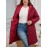 Plus Size, Elegant Quilted Square Flower Zip-Up Hooded Coat - Burgundy All-Season Machine Washable Outerwear with Zipper Closure & Hooded Design, Casual Wear, Sophisticated Style, Finish, Lightweight Layering, Stylish Jacket, Durable Fabric, Zip Front Jacket, Casual Attire